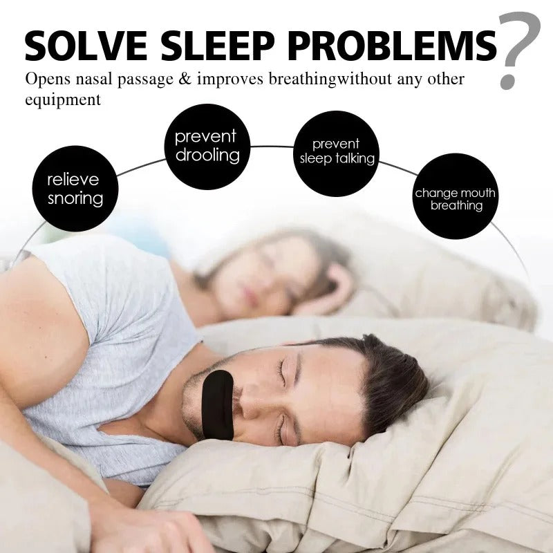 100 Anti-snoring mouth stickers, sleep tape, closure stickers, for closing the mouth, transparent mouth stickers to prevent mouth breathing