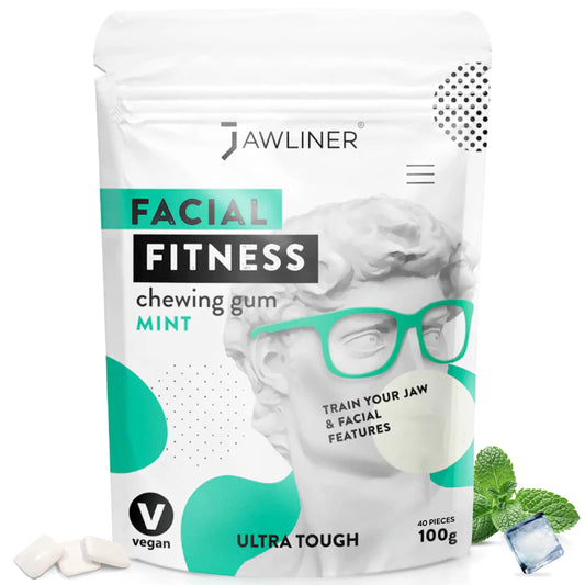 Jawliner® Pioneers the Toughest Handmade Extreme Ultra15x Harder Jawline Gum with 12 Weeks Coaching - Sugar-Free Mastic Gum with No Artificial Flavors - Hard Chewing Jaw gum for Jaw Shaping & Mewing (2 Months Pack)