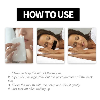 100 Anti-snoring mouth stickers, sleep tape, closure stickers, for closing the mouth, transparent mouth stickers to prevent mouth breathing
